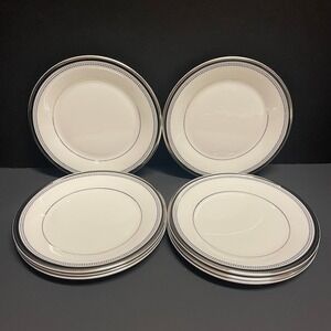 Vintage Royal Doulton Sarabande H5023 Set of 8 Bread & Butter Plates